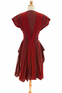 Vestido rojo del diseñador italiano